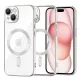 Techsuit - Luxury Crystal MagSafe tok - iPhone 15 - Ezüst átlátszó