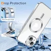 Techsuit - Luxury Crystal MagSafe tok - iPhone 15 - Ezüst átlátszó