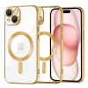 Techsuit - Luxury Crystal MagSafe tok - iPhone 15 - Arany átlátszó