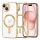 Techsuit - Luxury Crystal MagSafe tok - iPhone 15 - Arany átlátszó
