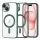 Techsuit - Luxury Crystal MagSafe tok - iPhone 15 - Sötétzöld átlátszó