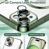 Techsuit - Luxury Crystal MagSafe tok - iPhone 15 - Sötétzöld átlátszó
