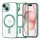 Techsuit - Luxury Crystal MagSafe tok - iPhone 15 - Zöld átlátszó