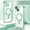 Techsuit - Luxury Crystal MagSafe tok - iPhone 15 - Zöld átlátszó