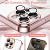 Techsuit - Luxury Crystal MagSafe tok - iPhone 15 Pro - Rózsaszín átlátszó