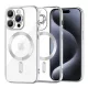 Techsuit - Luxury Crystal MagSafe tok - iPhone 15 Pro - Ezüst átlátszó