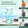 Techsuit - Luxury Crystal MagSafe tok - iPhone 15 Pro - Sötétzöld átlátszó