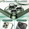 Techsuit - Luxury Crystal MagSafe tok - iPhone 15 Pro - Sötétzöld átlátszó