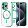 Techsuit - Luxury Crystal MagSafe tok - iPhone 15 Pro - Zöld átlátszó
