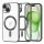 Techsuit - Luxury Crystal MagSafe tok - iPhone 15 Plus - Fekete átlátszó