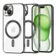 Techsuit - Luxury Crystal MagSafe tok - iPhone 15 Plus - Fekete átlátszó