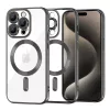 Techsuit - Luxury Crystal MagSafe tok - iPhone 15 Pro Max - Fekete átlátszó