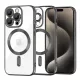 Techsuit - Luxury Crystal MagSafe tok - iPhone 15 Pro Max - Fekete átlátszó