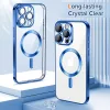 Techsuit - Luxury Crystal MagSafe tok - iPhone 15 Pro Max - Kék átlátszó