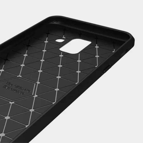 Techsuit - Carbon szilikon tok - Samsung Galaxy A6 2018 - Fekete