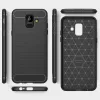 Techsuit - Carbon szilikon tok - Samsung Galaxy A6 2018 - Fekete