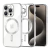 Techsuit - Luxury Crystal MagSafe tok - iPhone 15 Pro Max - Ezüst átlátszó