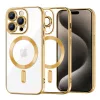 Techsuit - Luxury Crystal MagSafe tok - iPhone 15 Pro Max - Arany átlátszó