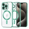 Techsuit - Luxury Crystal MagSafe tok - iPhone 15 Pro Max - Zöld átlátszó