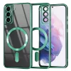 Techsuit - Luxury Crystal MagSafe tok - Samsung Galaxy S21 Plus 5G - Zöld átlátszó