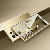 Techsuit - Luxury Crystal MagSafe tok - Samsung Galaxy S21 Ultra 5G - Rózsaszín átlátszó