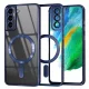 Techsuit - Luxury Crystal MagSafe tok - Samsung Galaxy S21 FE 5G - Kék átlátszó