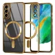 Techsuit - Luxury Crystal MagSafe tok - Samsung Galaxy S21 FE 5G - Arany átlátszó