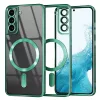 Techsuit - Luxury Crystal MagSafe tok - Samsung Galaxy S22 5G - Zöld átlátszó