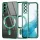 Techsuit - Luxury Crystal MagSafe tok - Samsung Galaxy S22 5G - Zöld átlátszó