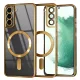 Techsuit - Luxury Crystal MagSafe tok - Samsung Galaxy S22 Plus 5G - Arany átlátszó