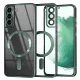 Techsuit - Luxury Crystal MagSafe tok - Samsung Galaxy S22 Plus 5G - Sötétzöld átlátszó