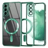 Techsuit - Luxury Crystal MagSafe tok - Samsung Galaxy S22 Plus 5G - Zöld átlátszó