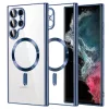 Techsuit - Luxury Crystal MagSafe tok - Samsung Galaxy S22 Ultra 5G - Kék átlátszó