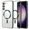 Techsuit - Luxury Crystal MagSafe tok - Samsung Galaxy S23 - Sötétzöld átlátszó