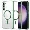 Techsuit - Luxury Crystal MagSafe tok - Samsung Galaxy S23 - Zöld átlátszó