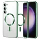 Techsuit - Luxury Crystal MagSafe tok - Samsung Galaxy S23 - Zöld átlátszó