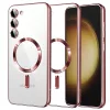 Techsuit - Luxury Crystal MagSafe tok - Samsung Galaxy S23 Plus - Rózsaszín átlátszó