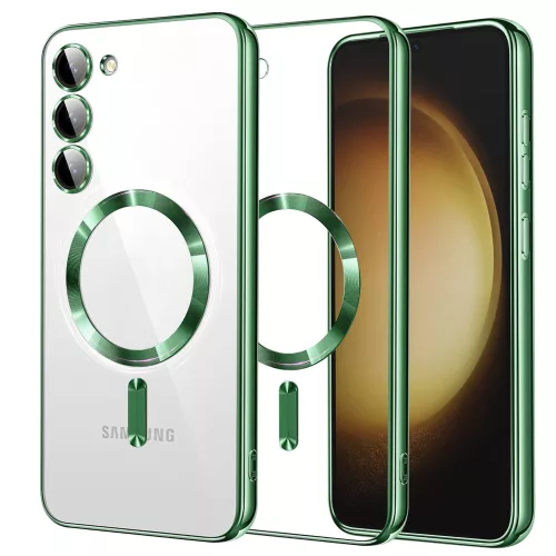 Techsuit - Luxury Crystal MagSafe - Samsung Galaxy S23 Plus - Zöld átlátszó