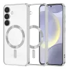 Techsuit - Luxury Crystal MagSafe tok - Samsung Galaxy S24 Plus - Ezüst átlátszó