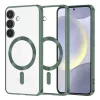 Techsuit - Luxury Crystal MagSafe - Samsung Galaxy S24 Plus - Sötétzöld átlátszó
