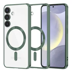   Techsuit - Luxury Crystal MagSafe - Samsung Galaxy S24 Plus - Sötétzöld átlátszó