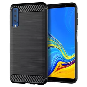   Techsuit - Carbon szilikon tok - Samsung Galaxy A7 2018 - Fekete