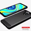 Techsuit - Carbon szilikon tok - Xiaomi Redmi Note 9S / Redmi Note 9 Pro / Note 9 Pro Max - Fekete
