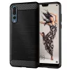 Techsuit - Carbon szilikon tok - Huawei P20 Pro - Fekete