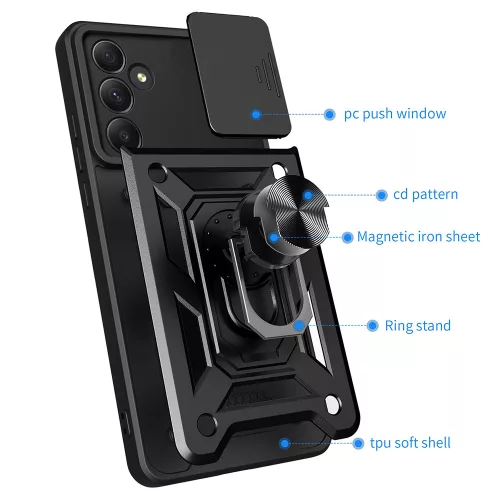 Techsuit - CamShield ütésálló tok - Samsung Galaxy A55 5G - Kék