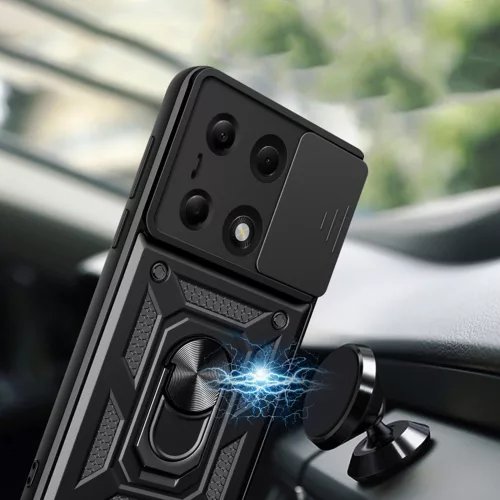 Techsuit - CamShield ütésálló tok - Xiaomi Redmi Note 13 Pro 4G / Poco M6 Pro 4G / Note 14S 4G - Kék