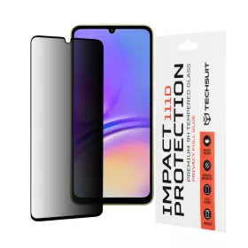   Techsuit - 111D Privacy betekintésgátló üvegfólia - Samsung Galaxy A05 / A05s  - Fekete