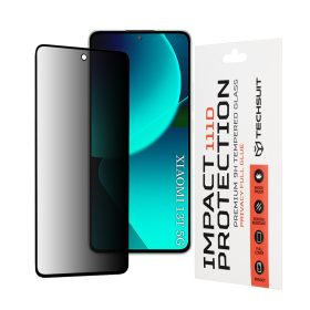   Techsuit - 111D Privacy betekintésgátló üvegfólia - Xiaomi 13T / 13T Pro - Fekete