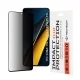 Techsuit - 111D Privacy betekintésgátló üvegfólia - Xiaomi Poco X6 Pro - Fekete