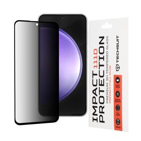   Techsuit - 111D Privacy betekintésgátló üvegfólia - Samsung Galaxy S23 FE - Fekete